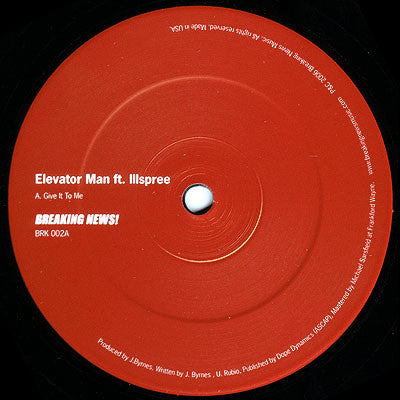 Elevator Man : Give It To Me (12")