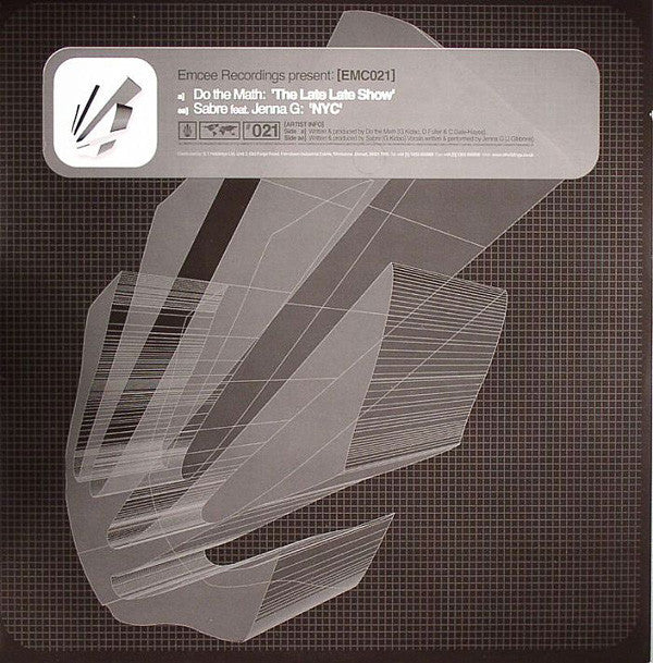 Do The Math / Sabre : The Late Late Show / NYC (12")
