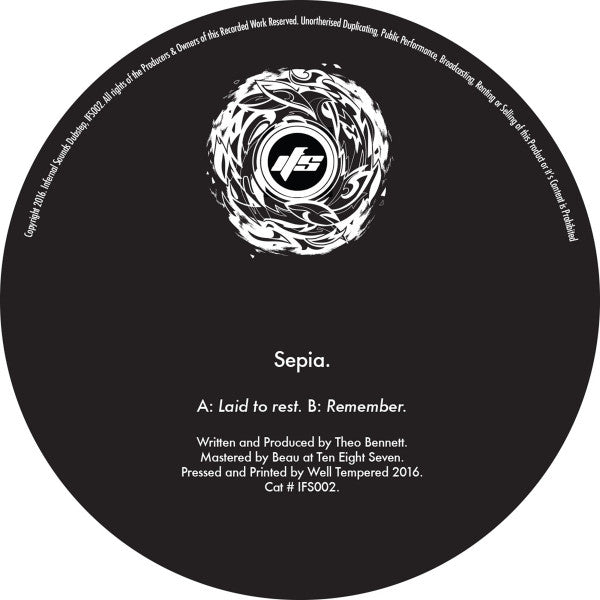 Sepia (5) : Laid To Rest / Remember (12", Ltd)