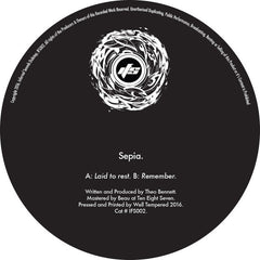 Sepia (5) : Laid To Rest / Remember (12", Ltd)