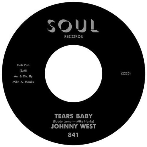 Johnny West (3) : Tears Baby / It Ain't Love (7", Single, RE)