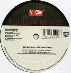 Elephant Man : Bun Bad Mind / Hate Mi (12")