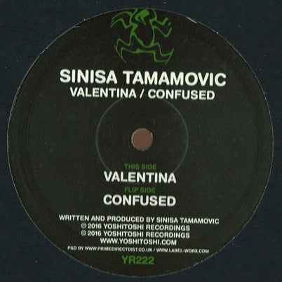 Sinisa Tamamovic : Valentina / Confused (12", Single)