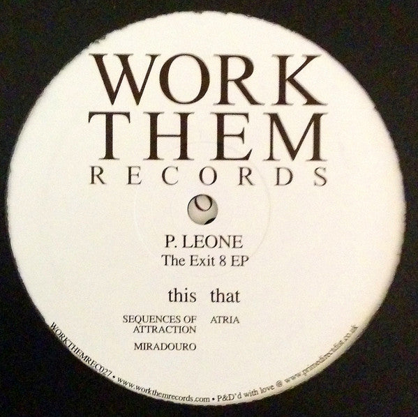 P.Leone : The Exit 8 EP (12")