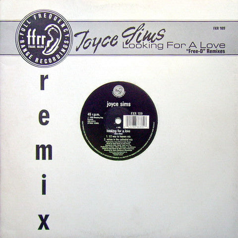 Joyce Sims : Looking For A Love ("Free-D" Remixes) (12", Single)