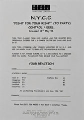 N.Y.C.C. : Fight For Your Right (12")