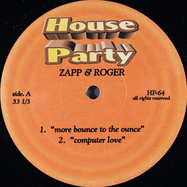 Zapp & Roger : More Bounce To The Ounce (12", Unofficial)