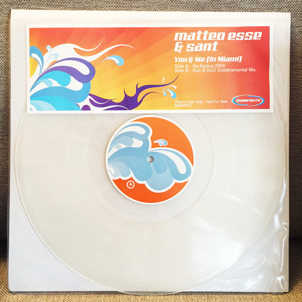 Sant & Matteo Esse : You And Me (In Miami) (12", Promo, Cle)