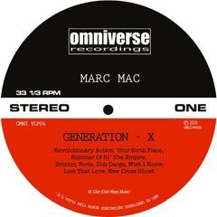 Marc Mac : Generation-X (LP, Album, Ltd)