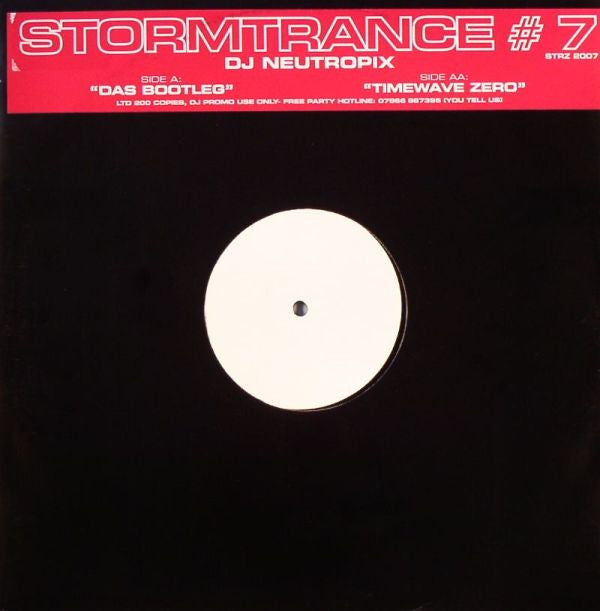DJ Neutropix : Das Bootleg / Timewave Zero (12", Ltd, Promo, W/Lbl)