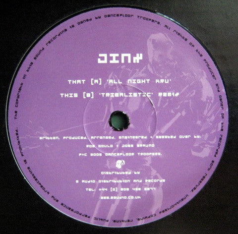 Jinx (9) : All Night Kru (12")