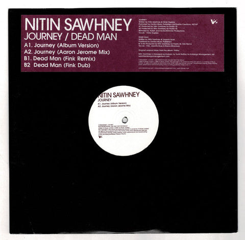 Nitin Sawhney : Journey / Dead Man (12", Promo)