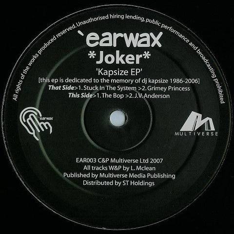 Joker (5) : Kapsize EP (12", EP)