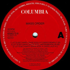 Mass Order : Let's Get Happy (Remixes) (12", Single)