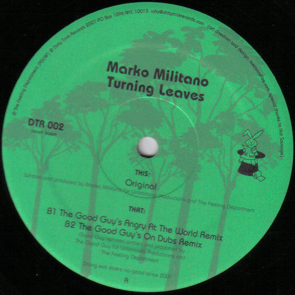 Marko Militano : Turning Leaves (12")