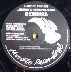 J.Bionic + Horrific James : Remixes (10", Single, Ltd)
