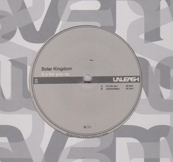 Solar Kingdom : It's For You EP (12", EP)