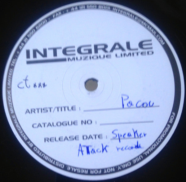 Pacou : Sound:Structure (12", Promo)