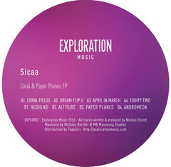 Sicaa : Coral & Paper Planes EP (12", EP, Ltd)