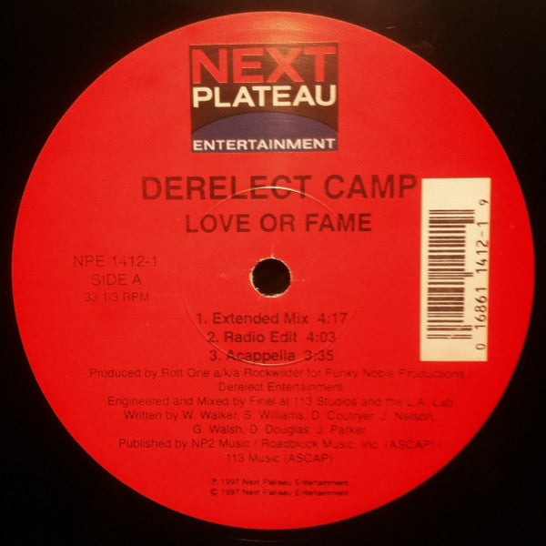 Derelect Camp : Love Or Fame (12")