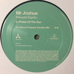 Mr. Joshua Presents Espiritu : In Praise Of The Sun (2x12", Promo)