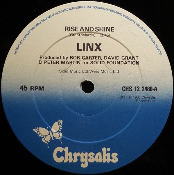 Linx : Rise And Shine (12")