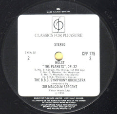 Holst* - BBC Symphony Orchestra Conducted By Sir Malcolm Sargent : The Planets (LP, Bla)