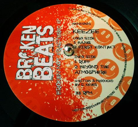 KeeZee : Broken Not Fractured EP (12", EP)