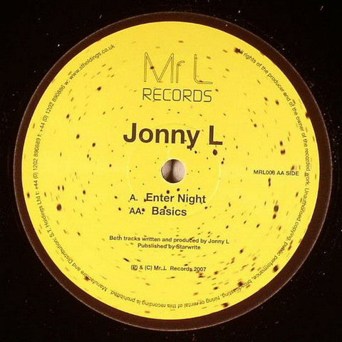 Jonny L : Enter Night / Basics (12")