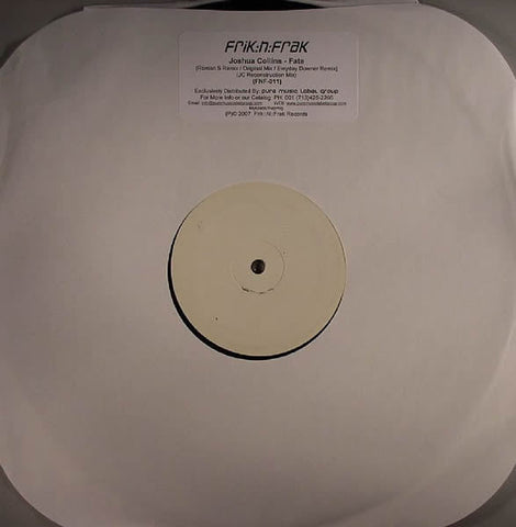 Joshua Collins : Fate (12", W/Lbl)