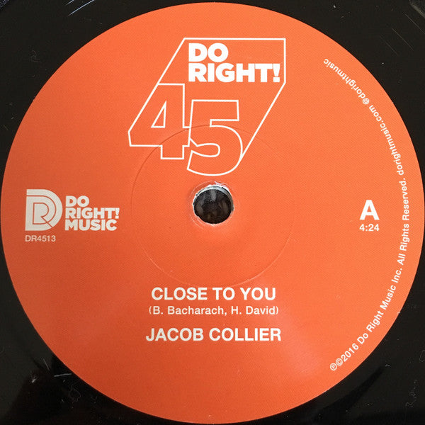Jacob Collier : Close To You / Don't You Worry 'Bout A Thing (7", Single)