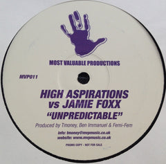 High Aspirations (2) : Unpredictable / Now That We Found Love (12", Promo, Unofficial)