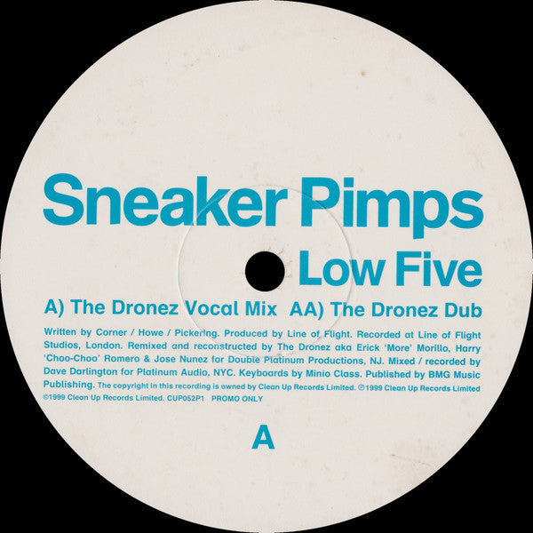 Sneaker Pimps : Low Five (12", Promo, Par)