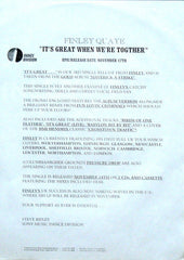 Finley Quaye : It's Great When We're Together (2x12", Promo)