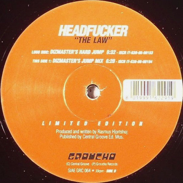 Headfucker : The Law (12", Ltd)