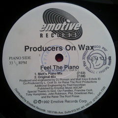 Producers On Wax : Feel The Piano / Let It Move You (12")