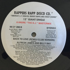 Alfreda James And Billy Ray (5) : Back To Love (12", Single)