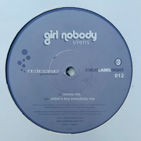 Girl Nobody - Sirens rgr012