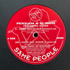 Persian & D. Ross* Featuring Duane  - Music / Shot Of Emotion SP005