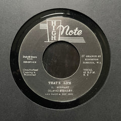 Winson Delano Stewart, Lynn Taitt & The Jets - Tell Me Baby / That's Life DSR-SP7-12