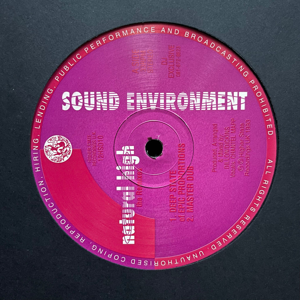 Sound Environment - Natural High (The Remixes) 12HSD10 (12", Pin) (Near Mint (NM or M-))