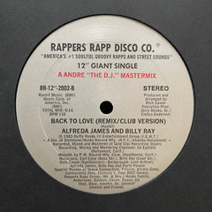 Alfreda James And Billy Ray  - Back To Love RR-12"-2002