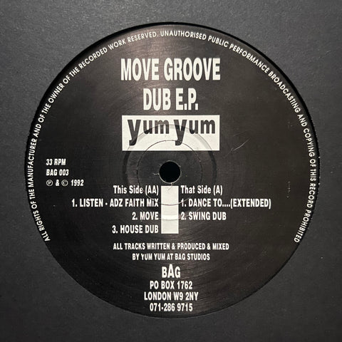 Yum Yum - Move Groove Dub EP