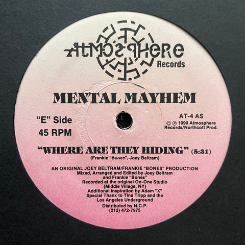 Mental Mayhem - Where Are They Hiding / Joey's Riot AT-4