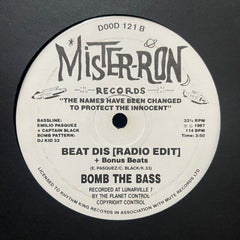 Bomb The Bass - Beat Dis 12" Mister-Ron Records DOOD 121