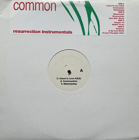 Common – Resurrection Instrumentals RESSURINS001