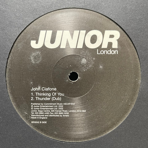 John Ciafone - Thunder / Thinking Of You BRG042