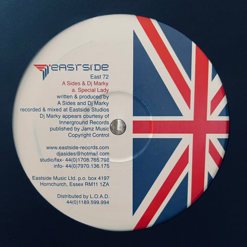A Sides & DJ Marky ‎– Special Lady / Montpellier Eastside Records ‎– EAST72