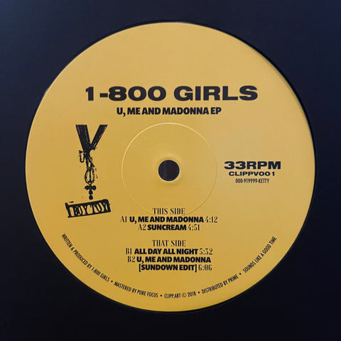 1-800 GIRLS ‎– U, Me And Madonna EP - clippart ‎– CLIPPV001