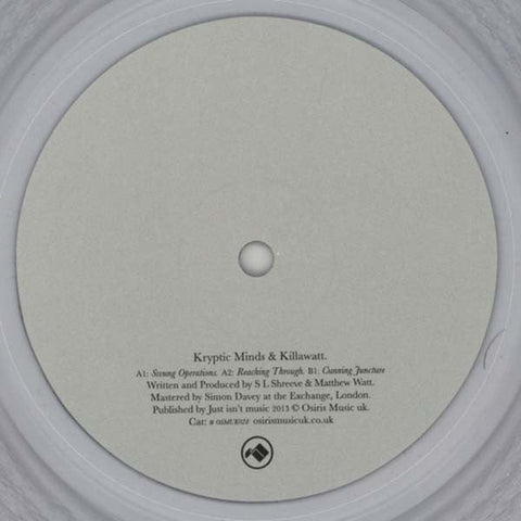 Kryptic Minds & Killawatt (2) : No Fear Of Future (12", Cle)